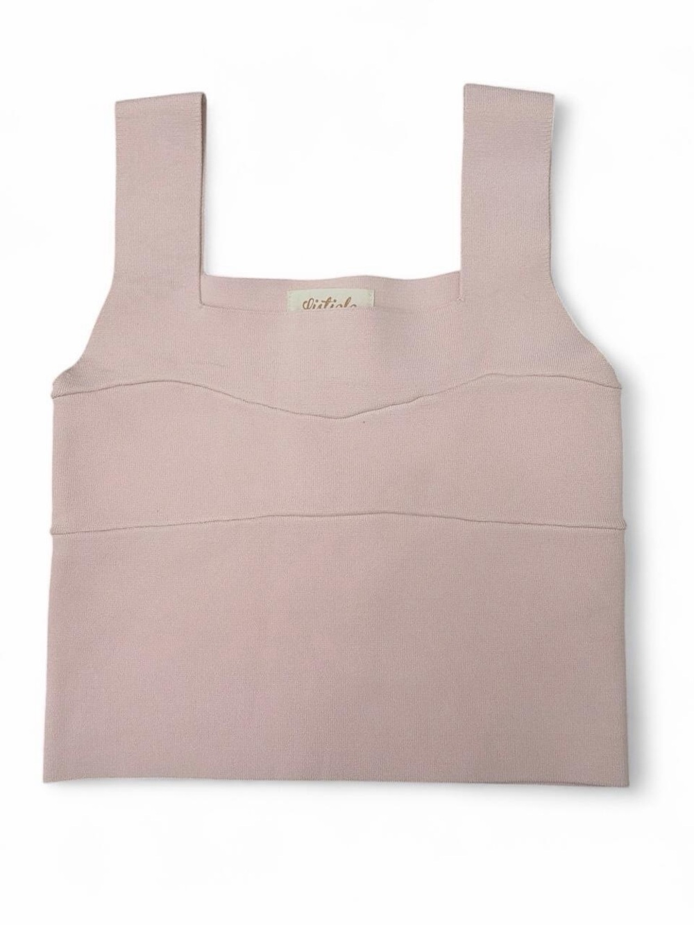 Blush Square-Neck Tank top